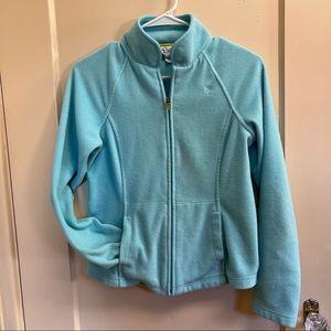 Lilly Pulitzer XS Gameday Fleece Jacket Aqua Blue